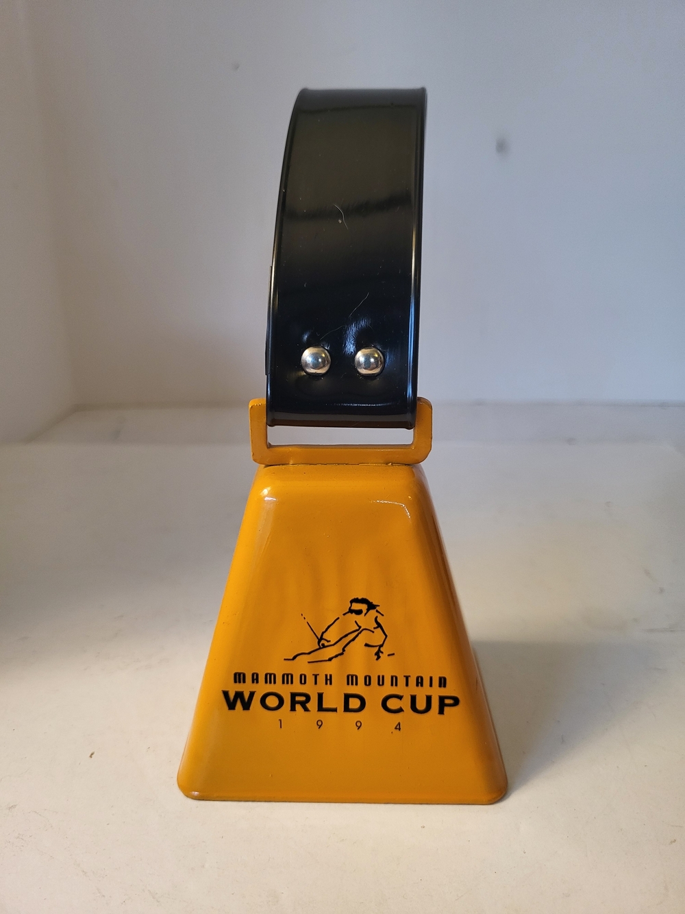 Mammoth Mountain World Cup 1994 Otange Cowbell with Black Handle